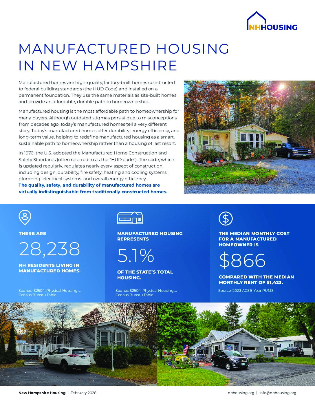 Fact Sheet: Manufactured Housing in New Hampshire